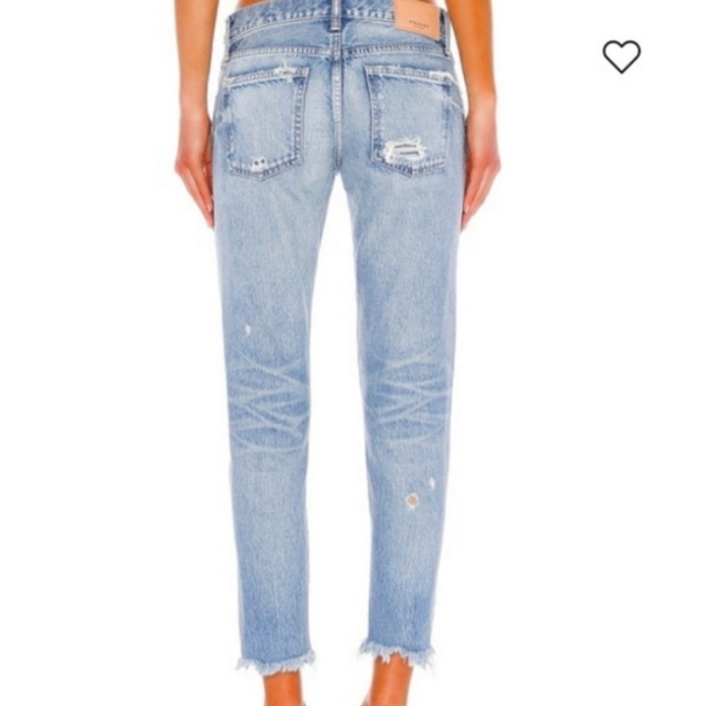 Moussy Vintage Kelly Mid-rise Distressed Ankle Jean